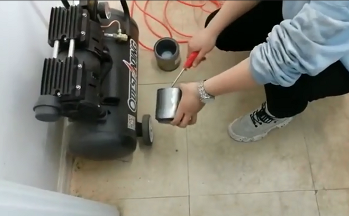 空壓機吹洗土壤麻豆AV无码观看罐